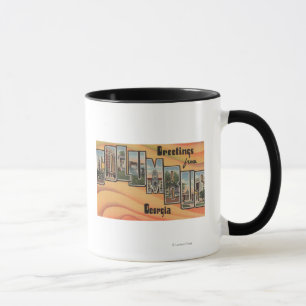 Columbus, Georgia - Large Letter Scenes Mug