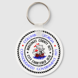 Columbus, Georgia Seal Key Ring