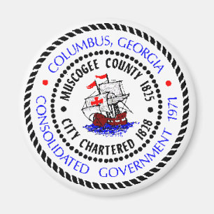 Columbus, Georgia Seal Magnet