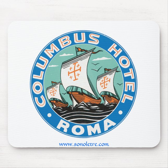 Columbus Hotel, Roma Mouse Mat (Front)