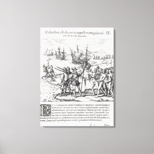 Columbus in What Was First Called India Canvas Print
