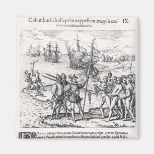 Columbus in What Was First Called India Magnet