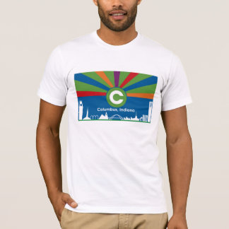 Columbus Indiana Flag T-shirt