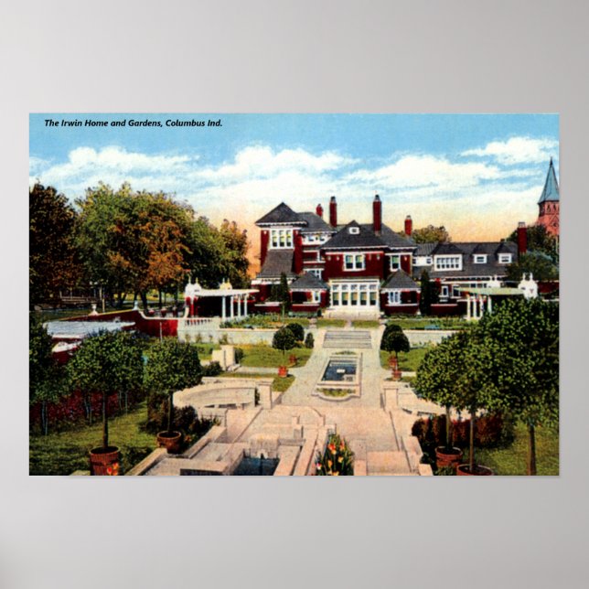 Columbus Indiana The Irwin Family Home Poster (Front)