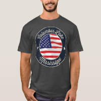 Columbus Lake - Patriotic Mississippi Souvenir T-S