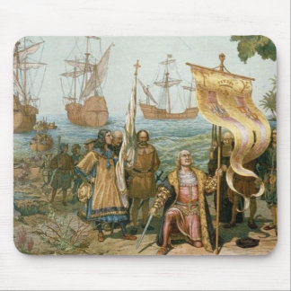 Columbus Landing in the Americas Mouse Mat