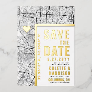 Columbus Love Locator   Wedding Save the Date