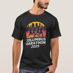 Columbus Marathon 2025 silhouette T-Shirt