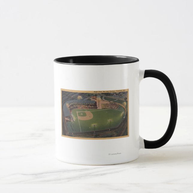 Columbus, OH - Aerial of Red Bird Baseball Mug (Right)