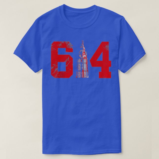 Columbus Ohio 614  T-Shirt (Design Front)