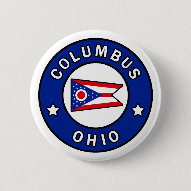 Columbus Ohio 6 Cm Round Badge (Front)