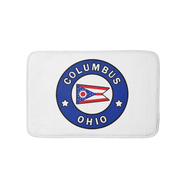 Columbus Ohio Bath Mat (Front)