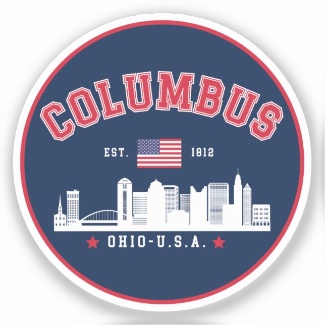 Columbus Ohio Cityscape Design (Front)