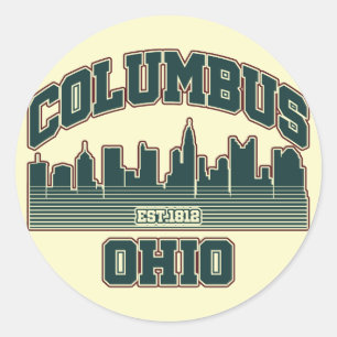 Columbus.Ohio Classic Round Sticker
