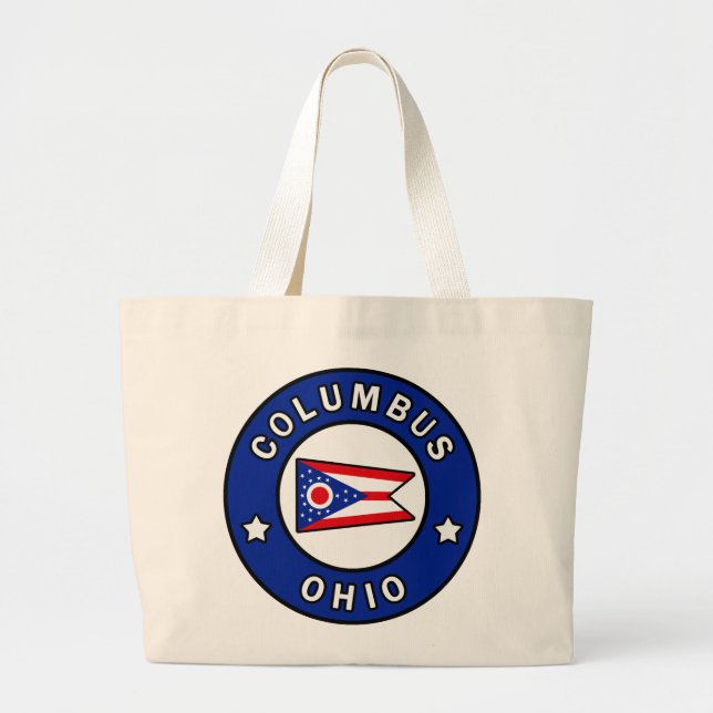 Columbus Ohio Large Tote Bag (Front)