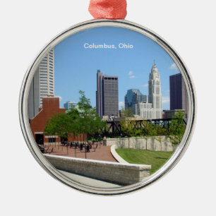 Columbus, Ohio Metal Tree Decoration