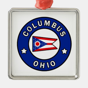 Columbus Ohio Metal Tree Decoration