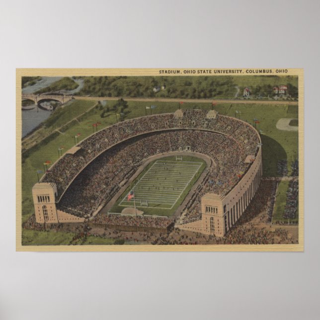 Columbus, Ohio - Ohio State University Poster (Front)