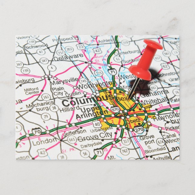 Columbus, Ohio Postcard (Front)