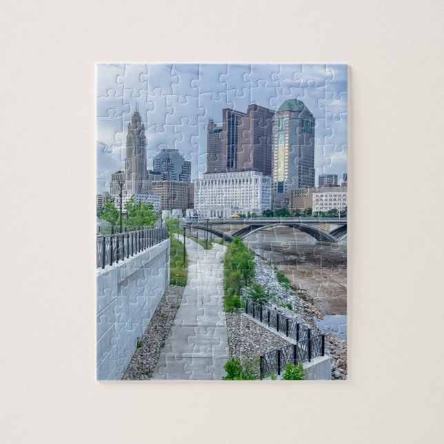 columbus ohio skyline cityscape jigsaw puzzle (Vertical)