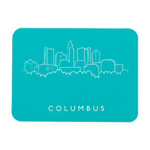Columbus, Ohio Skyline Magnet