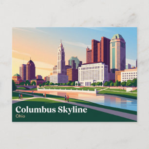 Columbus Ohio Skyline Postcard