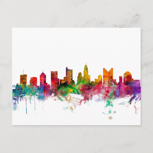 Columbus Ohio Skyline Postcard (Front)
