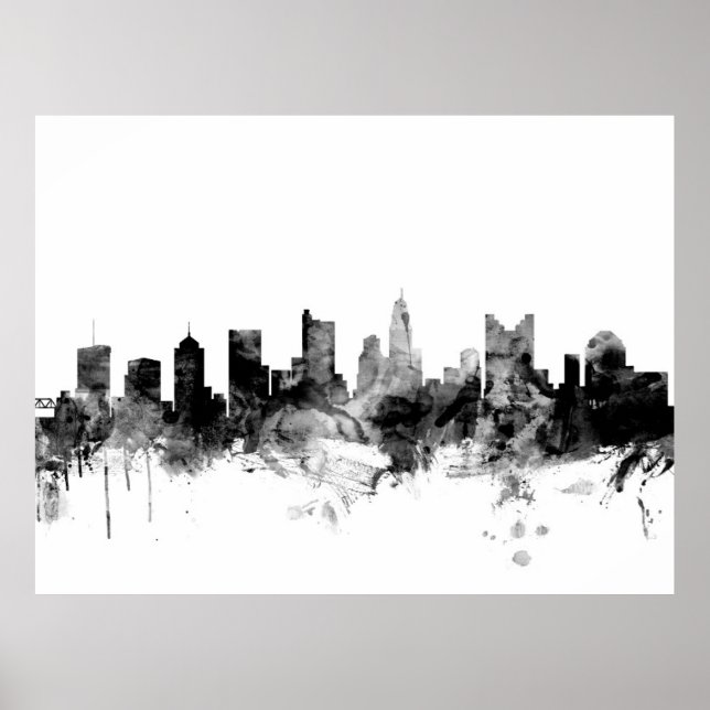 Columbus Ohio Skyline Poster (Front)