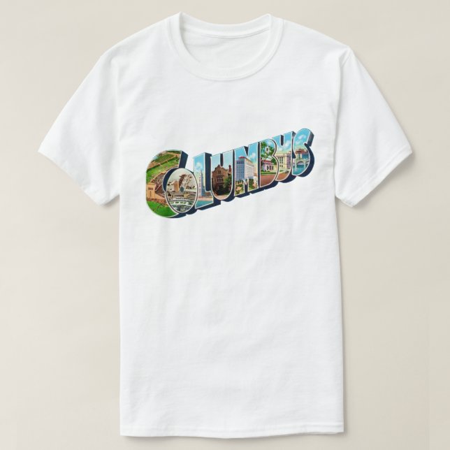 Columbus Ohio  T Shirt (Design Front)