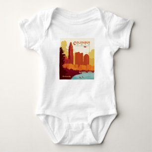 Columbus Ohio The Arch City Baby Bodysuit