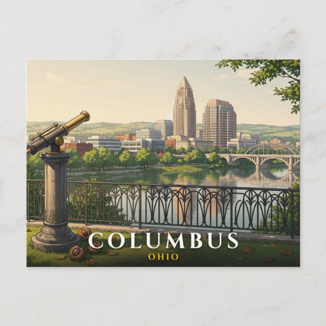 Columbus Ohio Travel Postcard (Front)