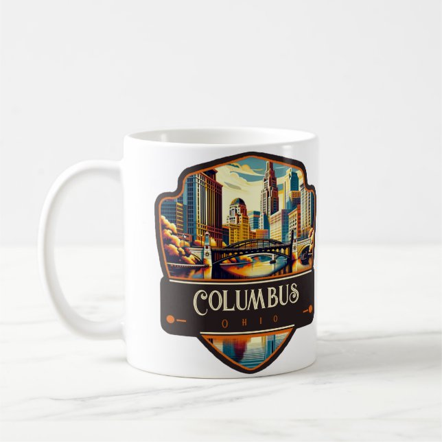 Columbus, Ohio | Vintage Coffee Mug (Left)