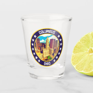 Columbus shot glass