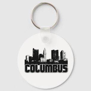 Columbus Skyline Key Ring