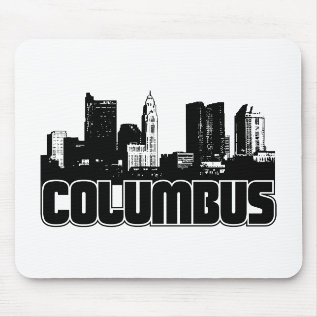 Columbus Skyline Mouse Mat (Front)