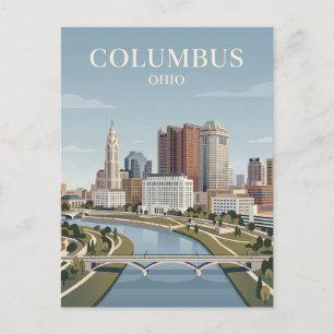 Columbus Skyline Ohio Postcard
