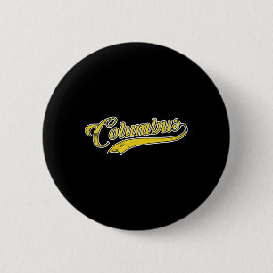 Columbus Soccer Fan Vintage 6 Cm Round Badge