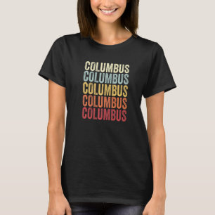 Columbus Texas Columbus TX Retro Vintage Text T-Shirt