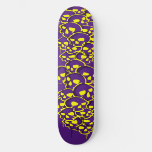 Column Of Skulls Graffiti Skateboard