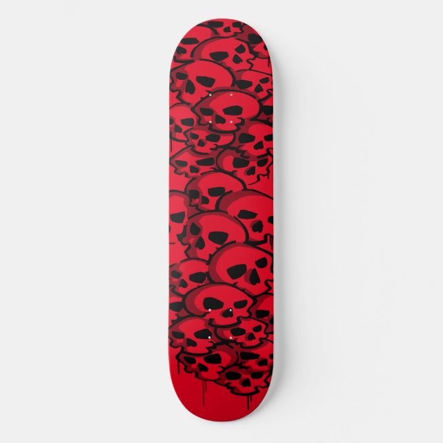 Column Of Skulls Graffiti Skateboard (Front)