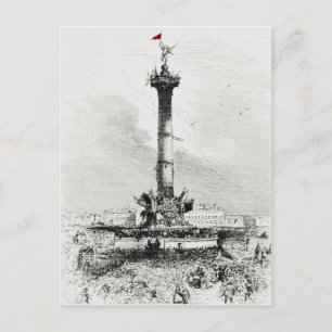 Column, Place de la Bastill, Paris Postcard