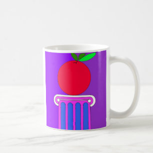 column with apple coffee mug