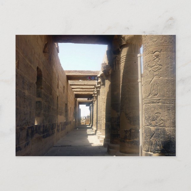 columns philae postcard (Front)