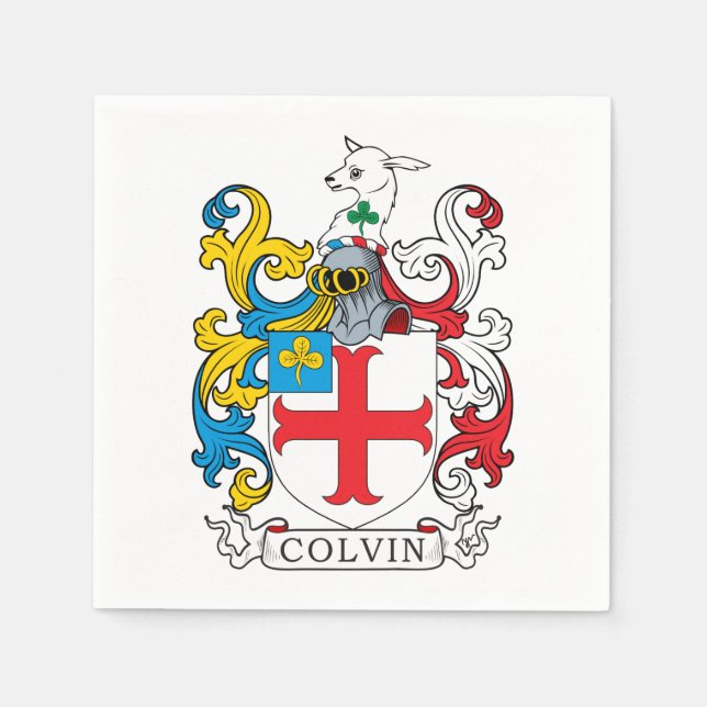 Colvin Family Crest Napkin (Front)