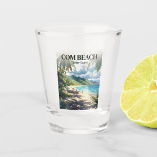 Com Beach, Com, Timor-Leste Timor-Leste Shot Glass
