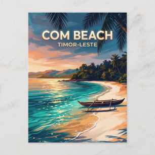 Com Beach Timor-Leste Postcard