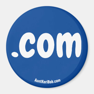 .com Red Refrigerator Magnet