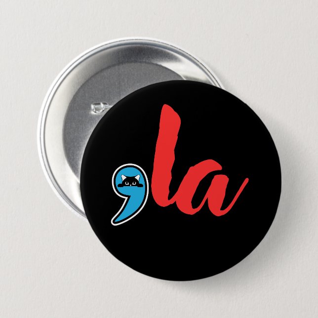 Coma La 2024 Cat Lady 7.5 Cm Round Badge (Front & Back)