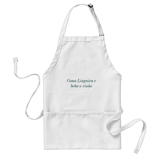 Coma Linguica e beba o vinho Avental Standard Apron (Front)