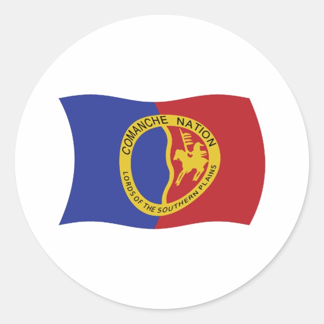 Comanche Nation Flag Sticker (Front)